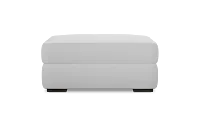 Edgewater Peyton White Ottoman