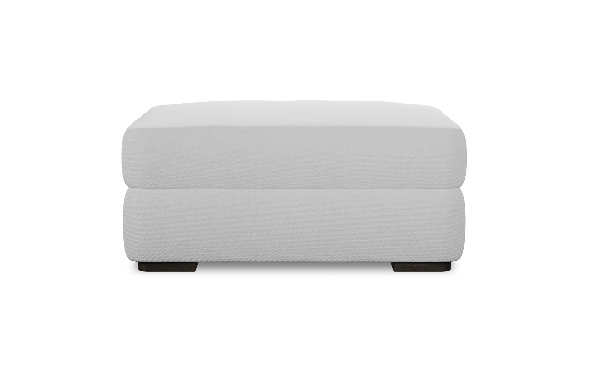 Edgewater Peyton White Ottoman