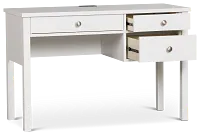 Charleston White 3-drawer Desk