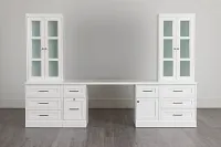 Newport White Drawer Wall Desk
