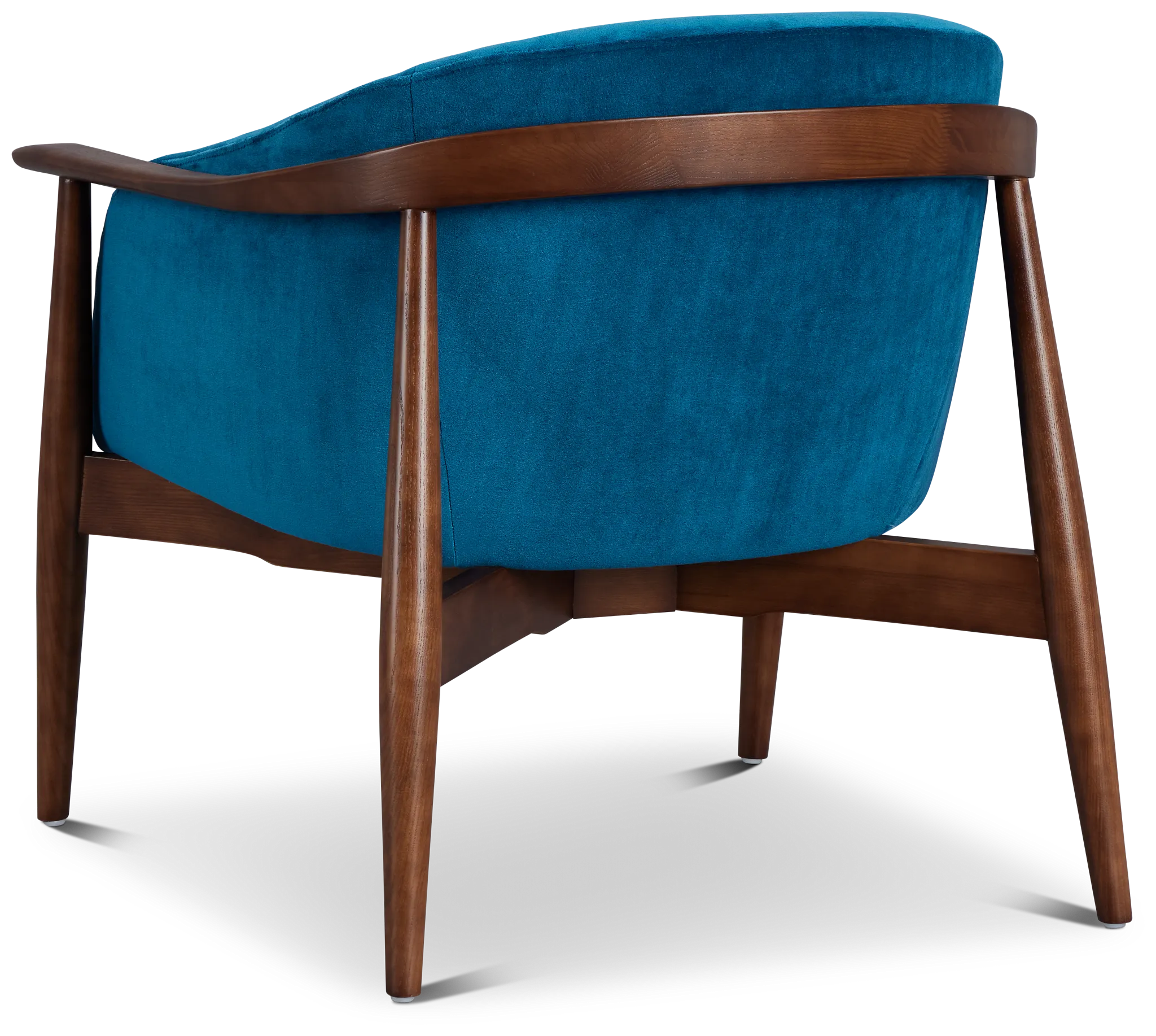 Nova Blue Velvet Accent Chair