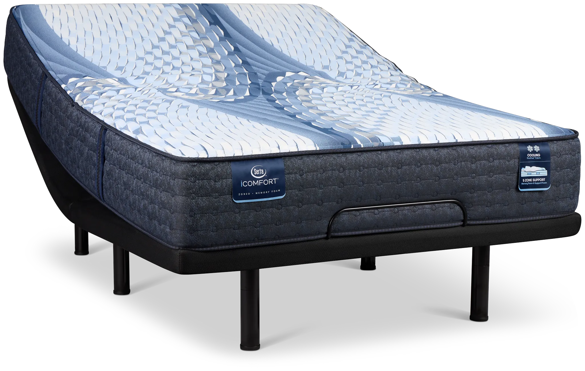 Serta Icomfort Aveda Plush Deluxe Adjustable Mattress Set