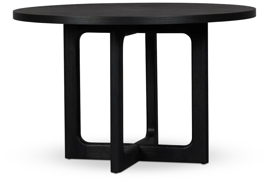 Santorini Black 47" Round Table Santorini Black 47" Round Table