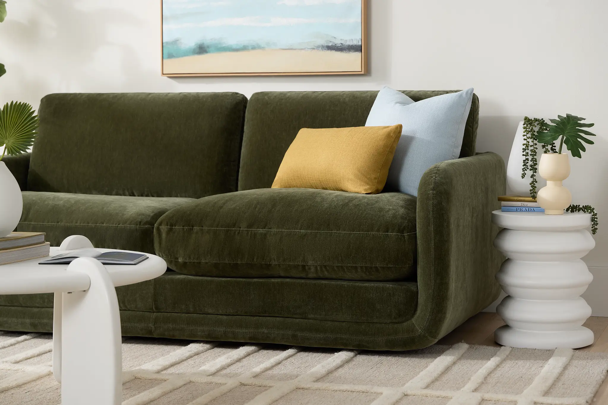 Jules Green Velvet Sofa Jules Green Velvet Sofa