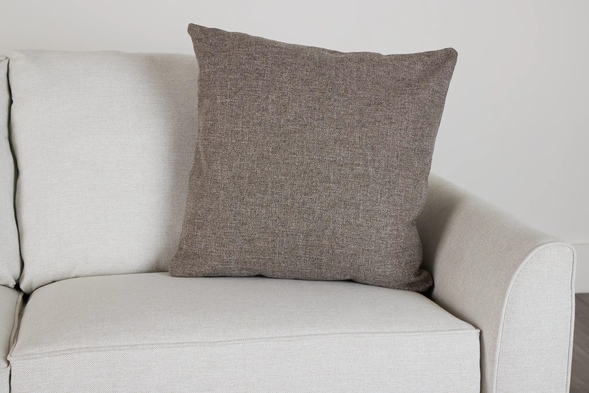 Harper Dark Taupe 24" Accent Pillow Harper Dark Taupe 24" Accent Pillow