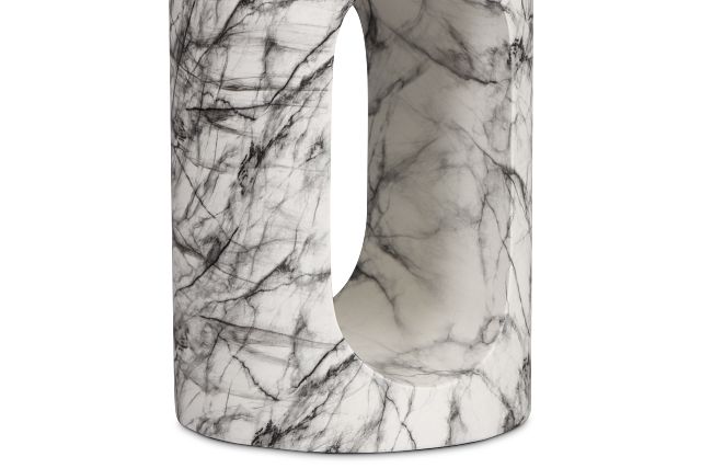 Bea Black Round End Table
