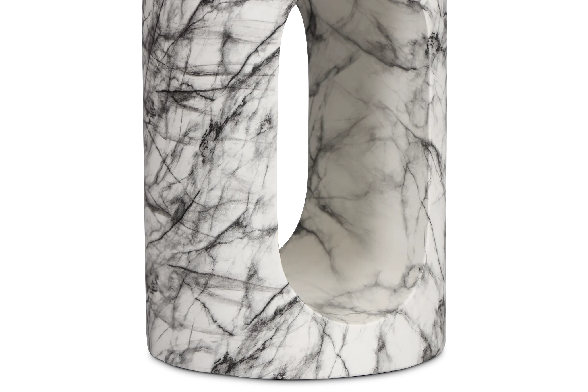 Bea Black Round End Table