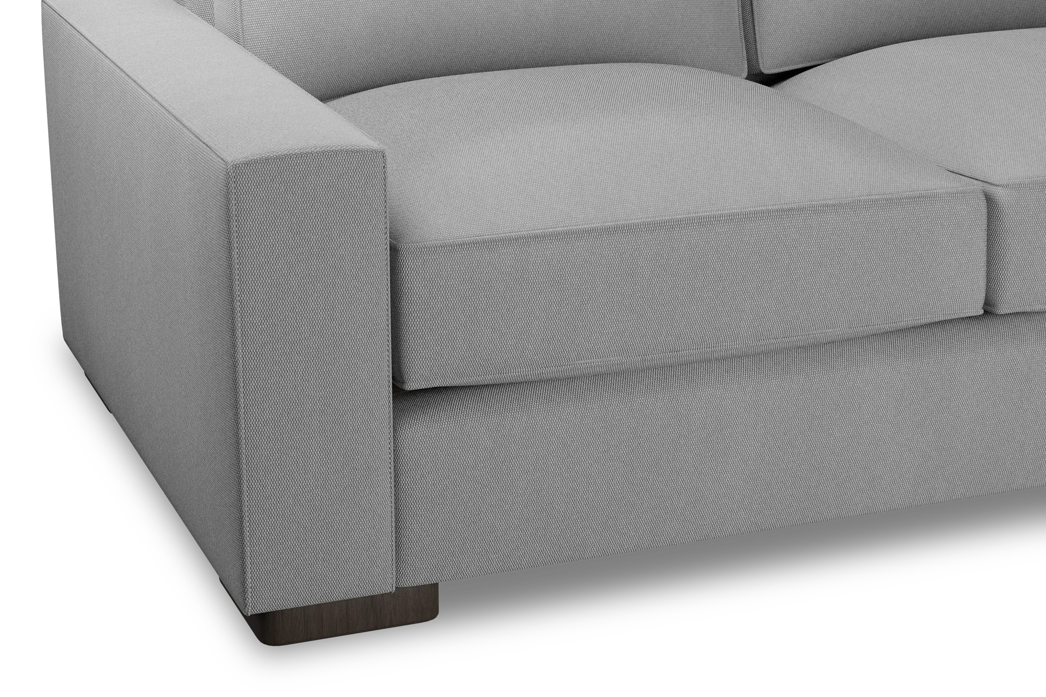 Edgewater Delray Light Gray Medium Two-arm Sectional