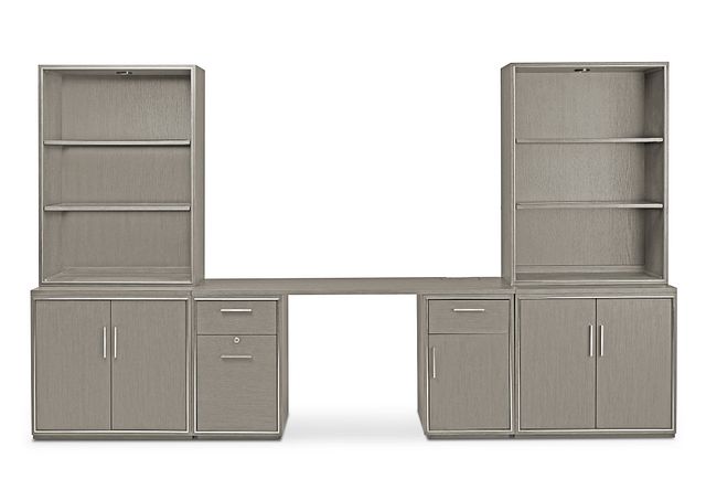 Highline Gray Door Wall Desk
