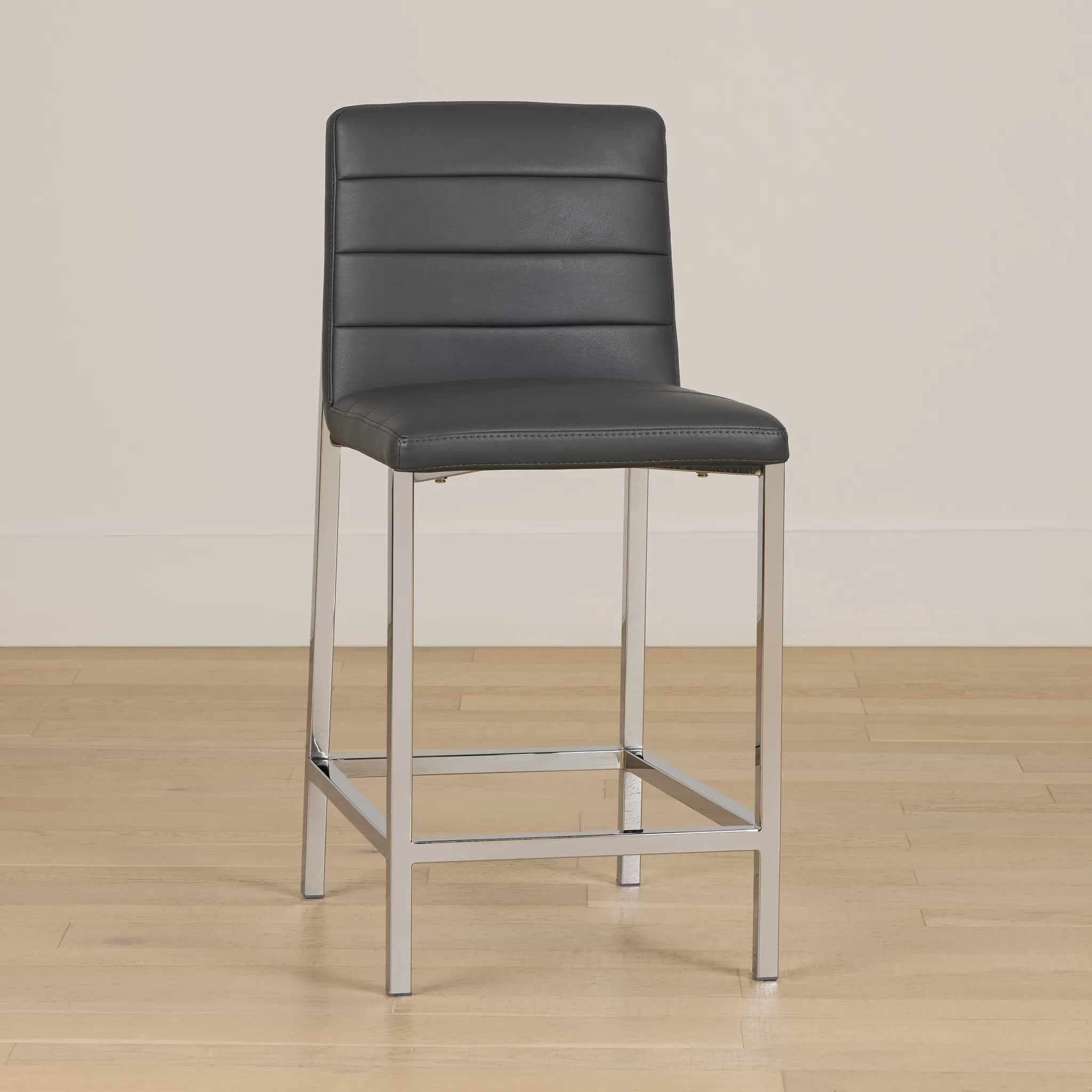 Amalfi Gray 24" Upholstered Barstool