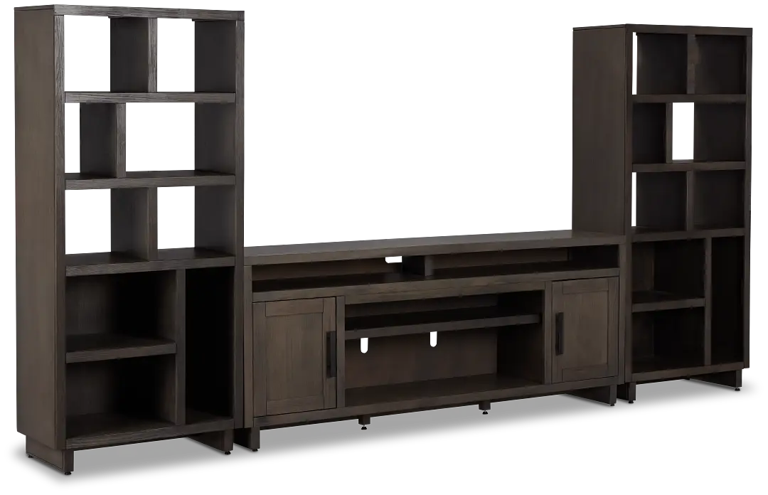 Richmond Gray 80" Open Pier Entertainment Wall Richmond Gray 80" Open Pier Entertainment Wall