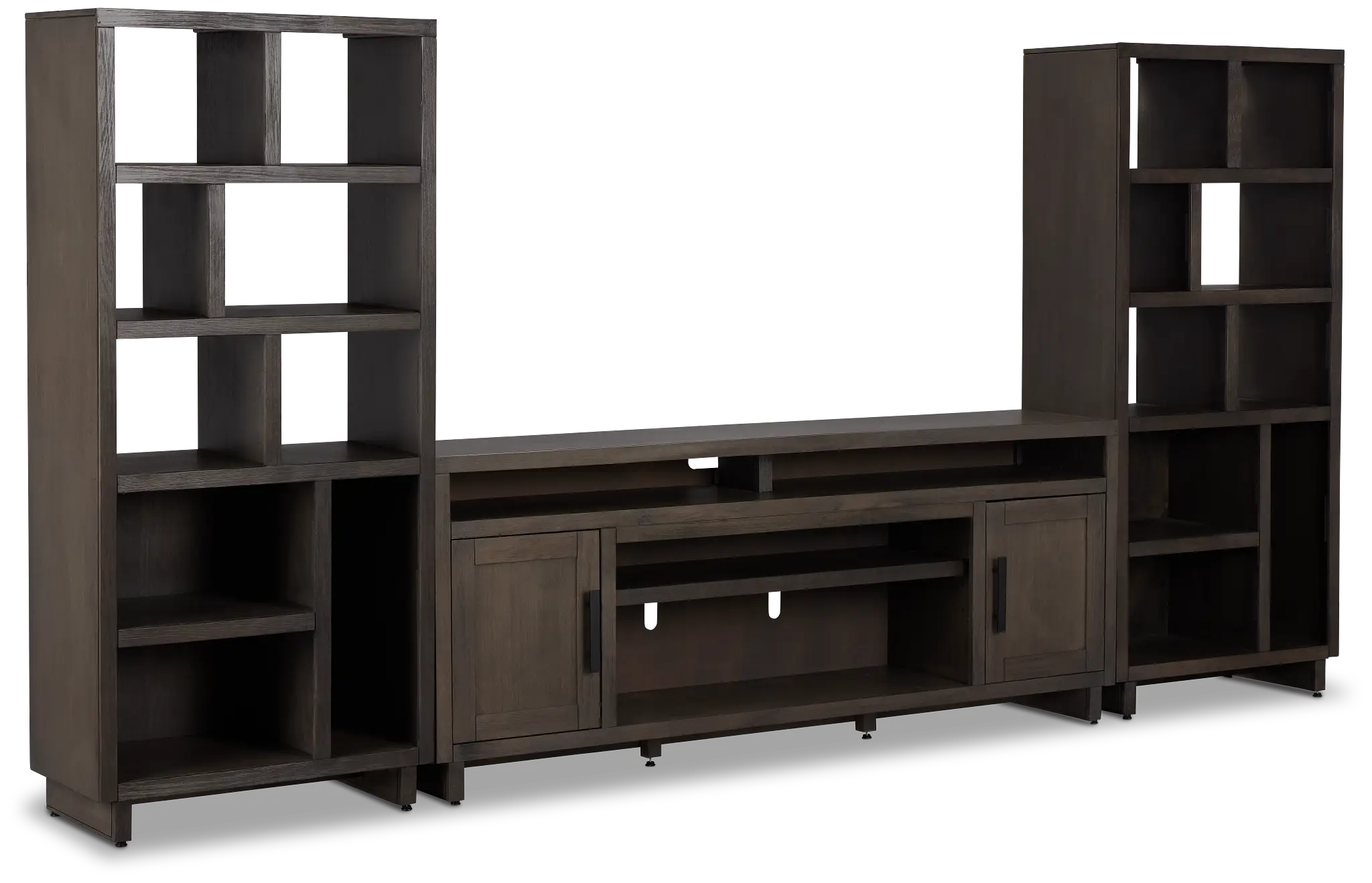 Richmond Gray 80" Open Pier Entertainment Wall Richmond Gray 80" Open Pier Entertainment Wall