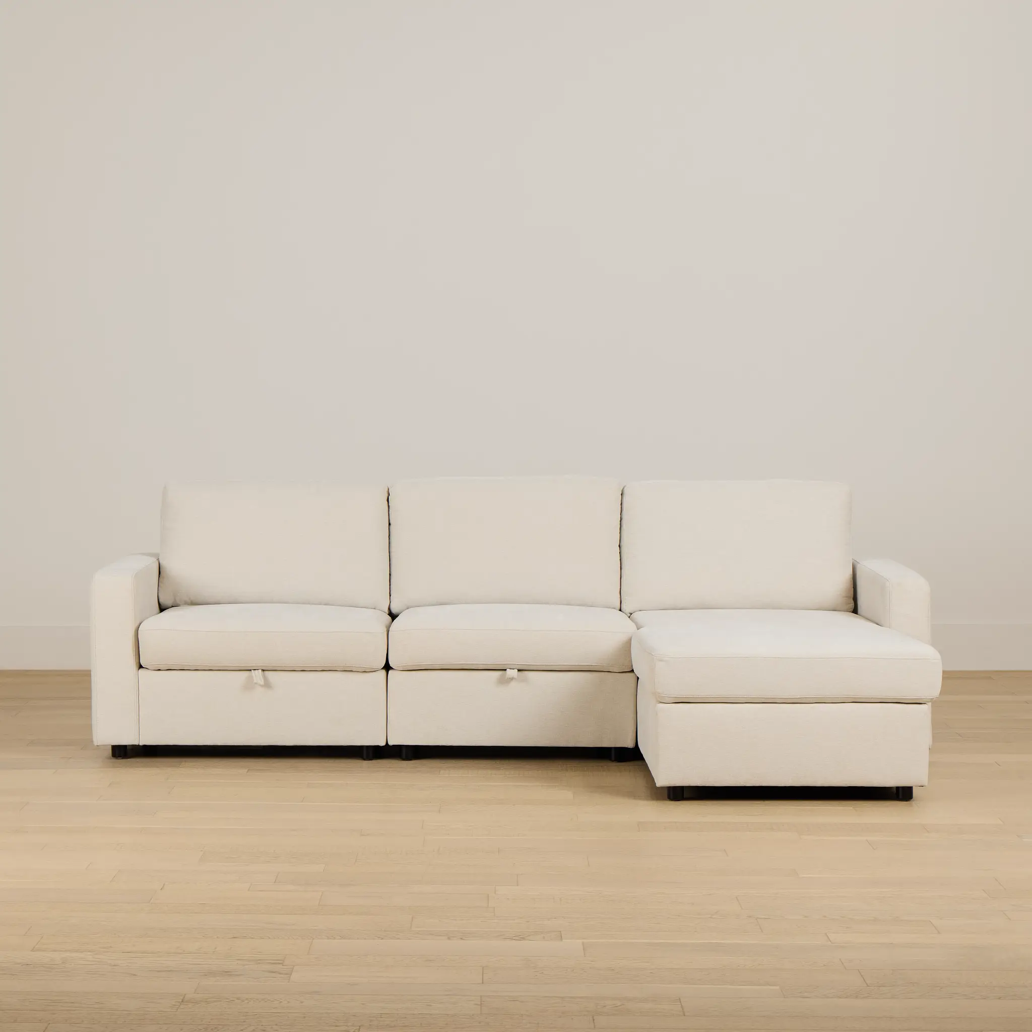 Addie Beige Fabric Right Chaise Storage Sectional Addie Beige Fabric Right Chaise Storage Sectional