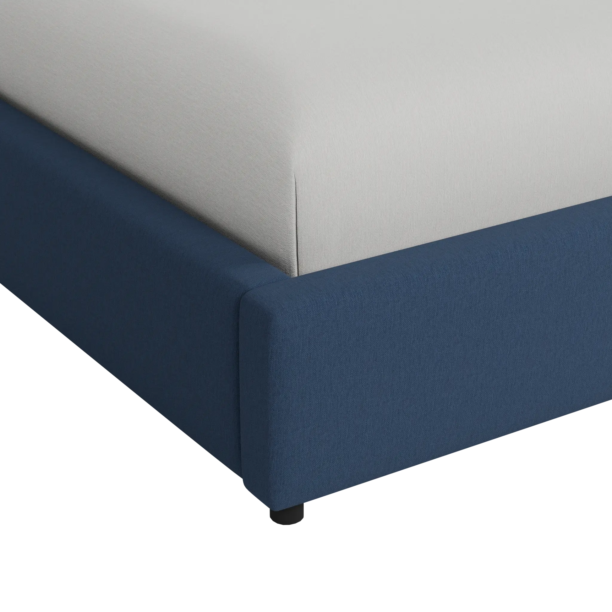 Grayton Revenue Dark Blue 54" Upholstered Platform Bed Grayton Revenue Dark Blue 54" Upholstered Platform Bed