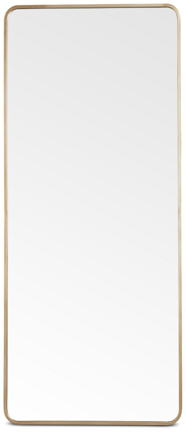 Danica Gold Metal Floor Mirror