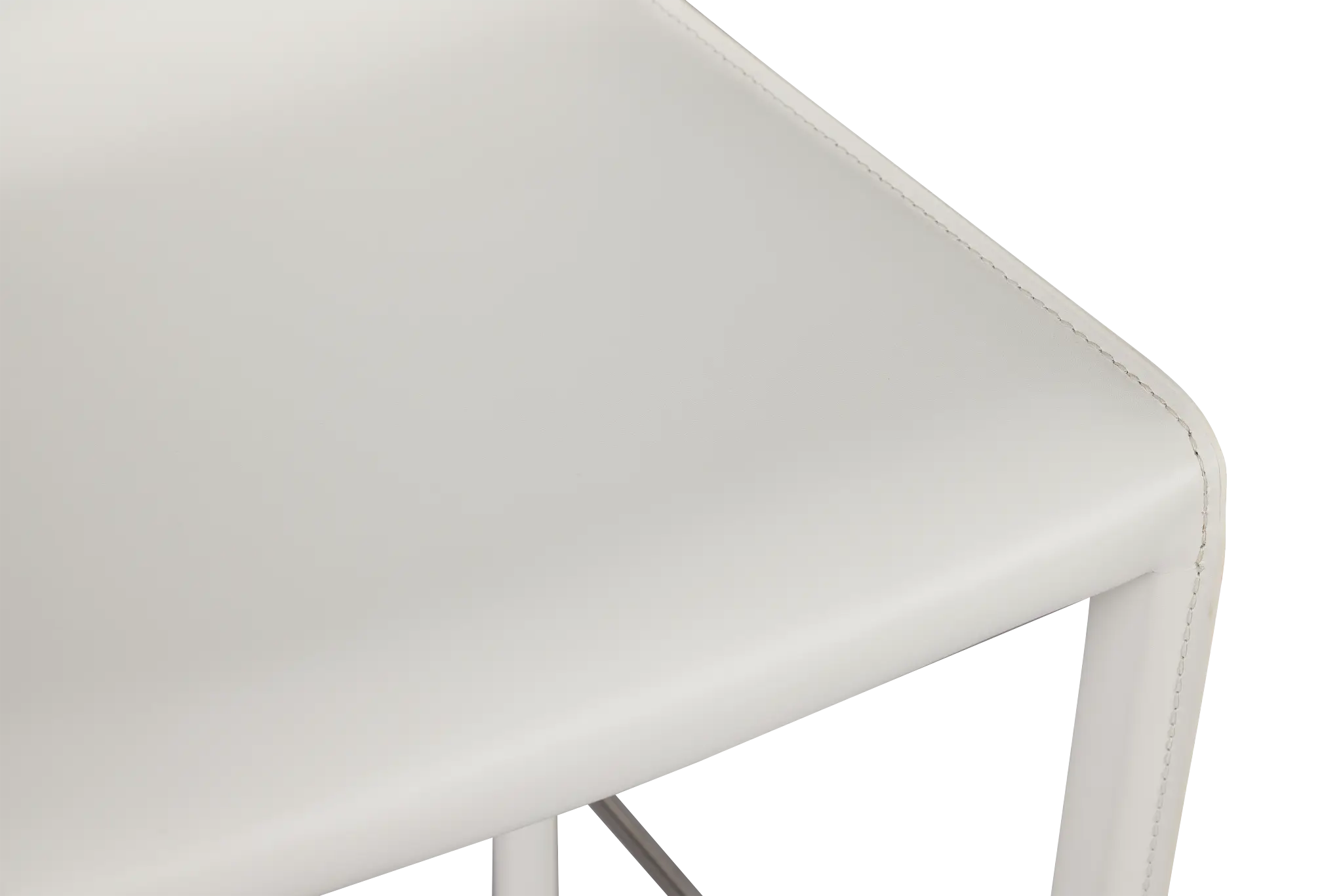 Lugo White 30" Upholstered Barstool Lugo White 30" Upholstered Barstool