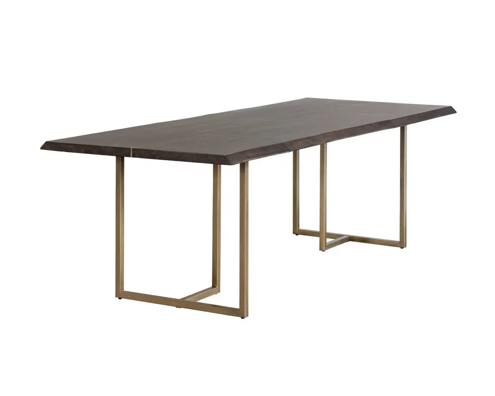 Quinn Dark Brown Rectangular Table