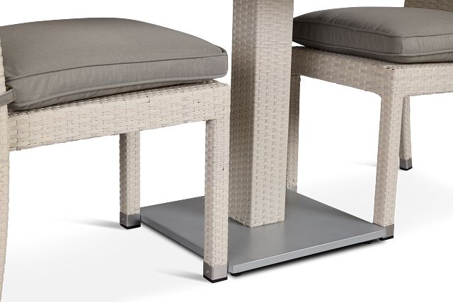 Bahia Gray 27" Square Table & 2 Chairs