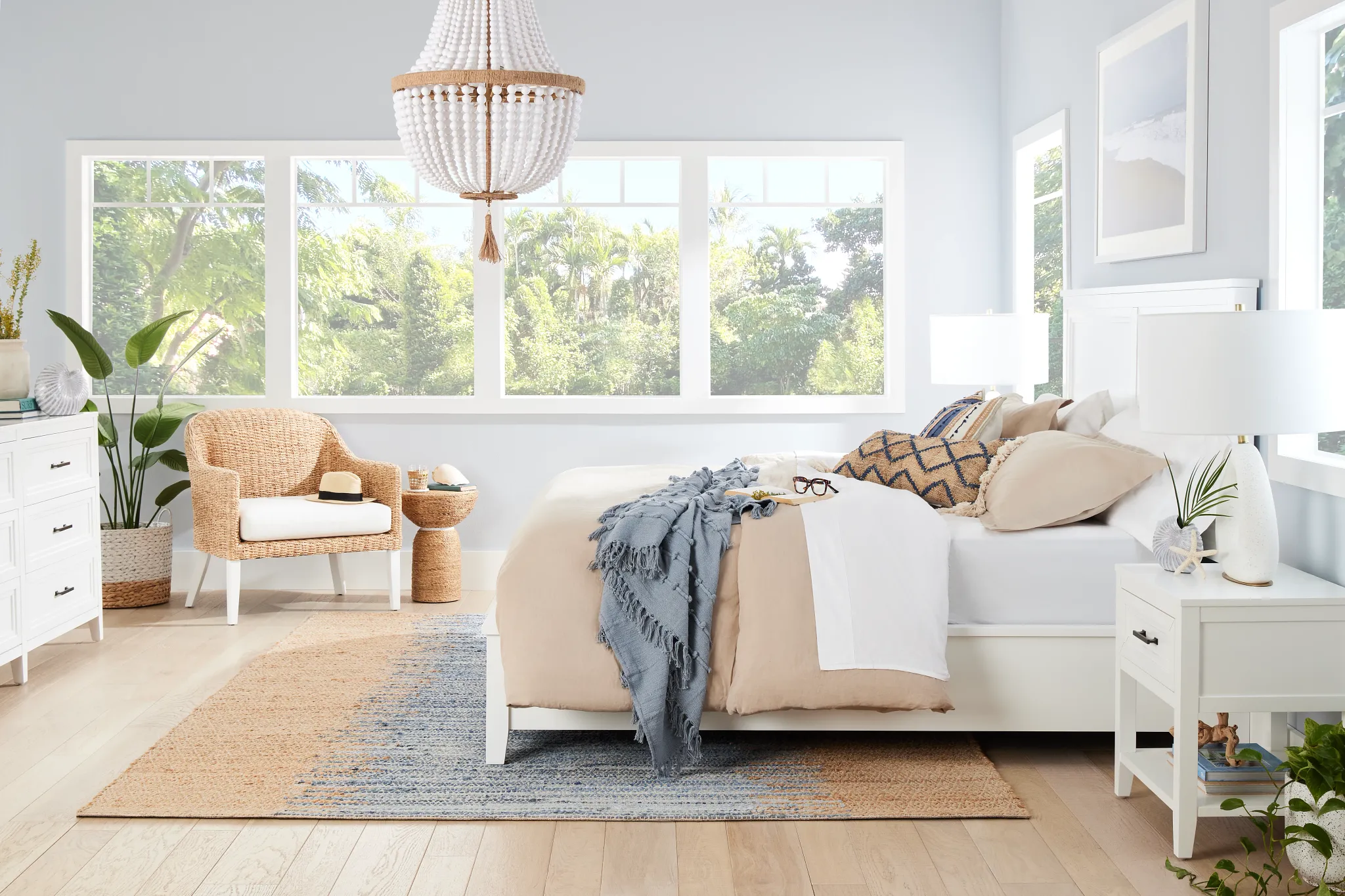 Marley Light Tone Woven Accent Chair