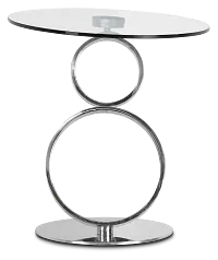 Grafton Glass Round End Table