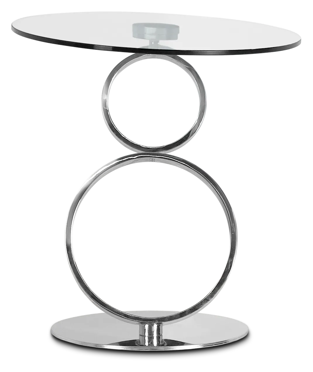 Grafton Glass Round End Table
