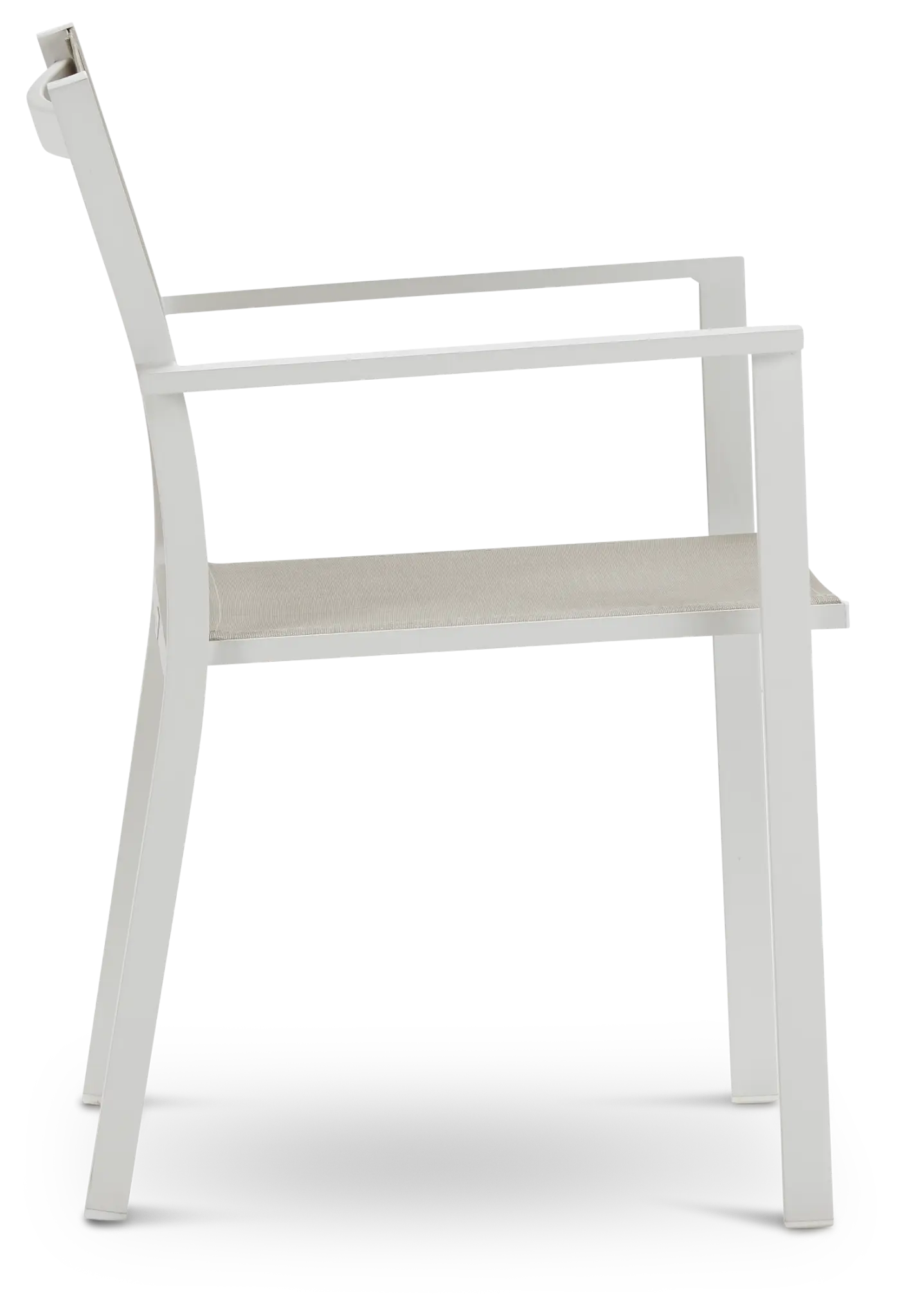Aventura Champagne Aluminum Sling Arm Chair Aventura Champagne Aluminum Sling Arm Chair