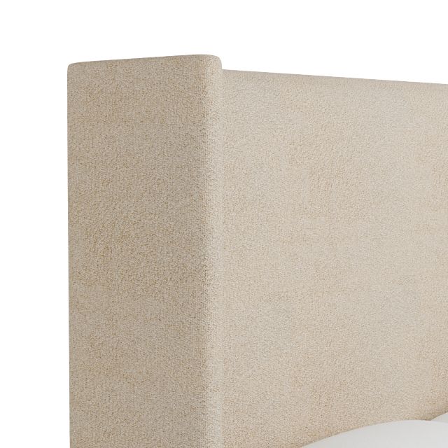 Captiva Sutton Beige 60" Upholstered Shelter Bed