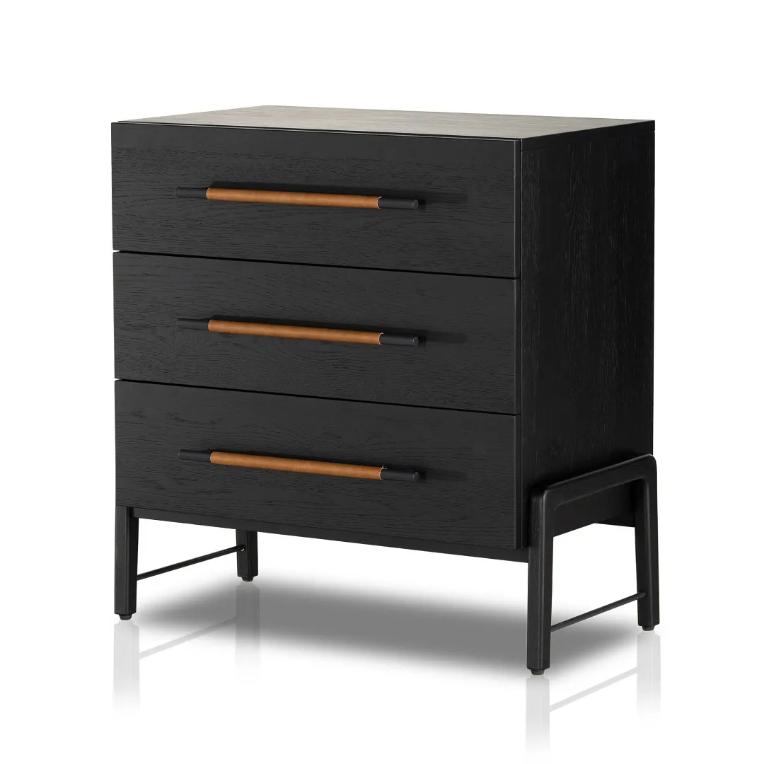 Four Hands Ronia Black Nightstand