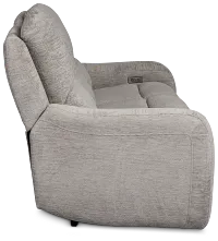 Bennett Gray Fabric Power Reclining Sofa