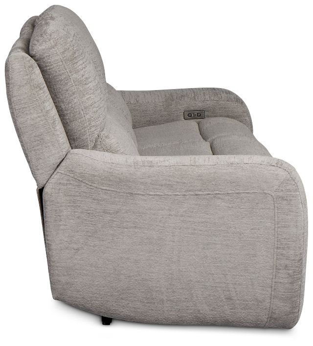 Bennett Gray Fabric Power Reclining Sofa