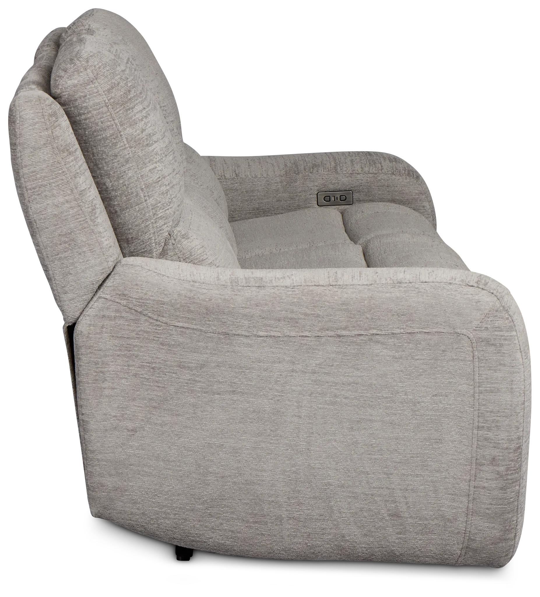Bennett Gray Fabric Power Reclining Sofa