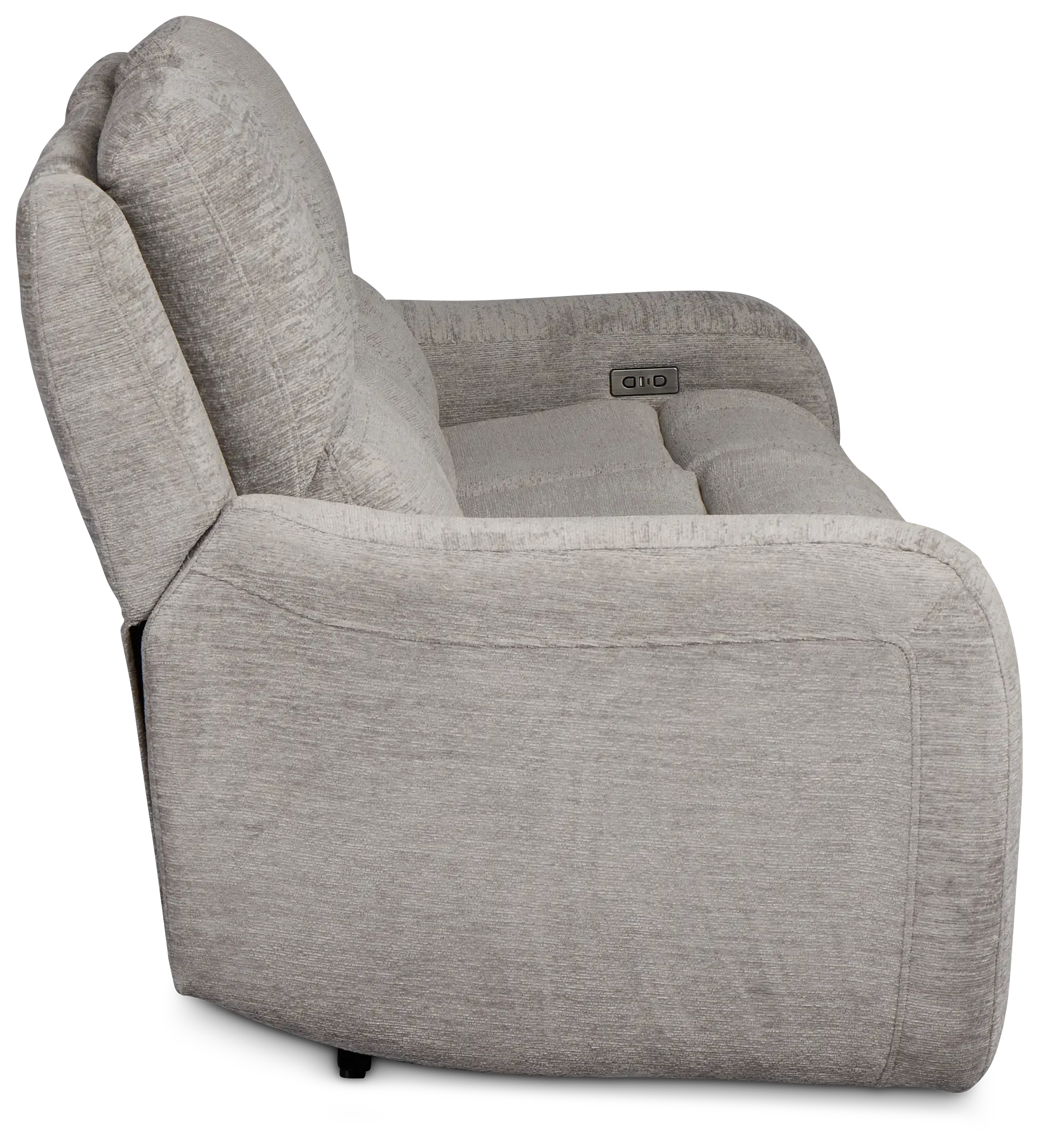 Bennett Gray Fabric Power Reclining Sofa Bennett Gray Fabric Power Reclining Sofa