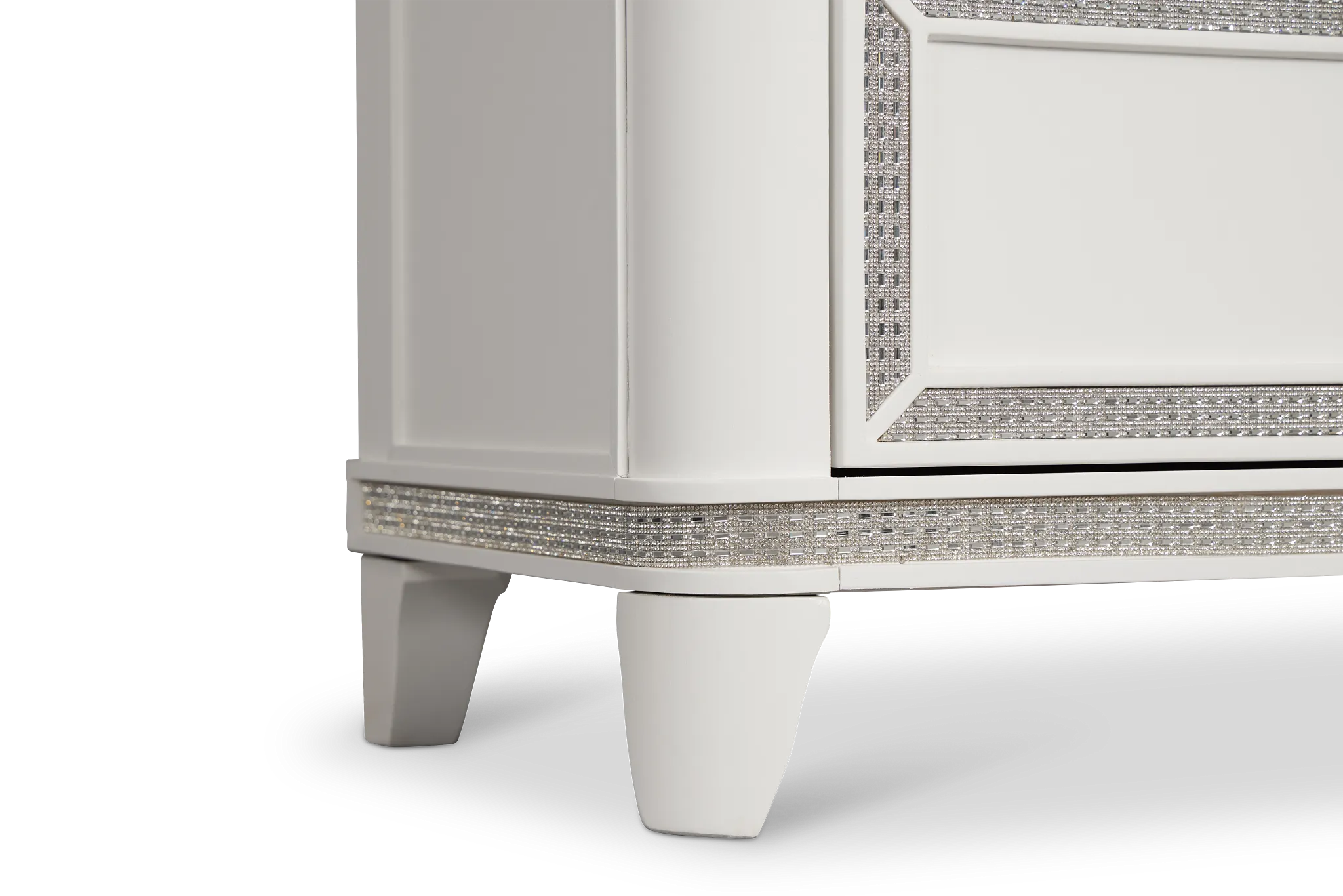 Milan White Youth Dresser