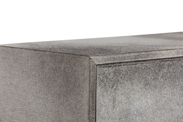 Parkin Gray Leather Accent Chest