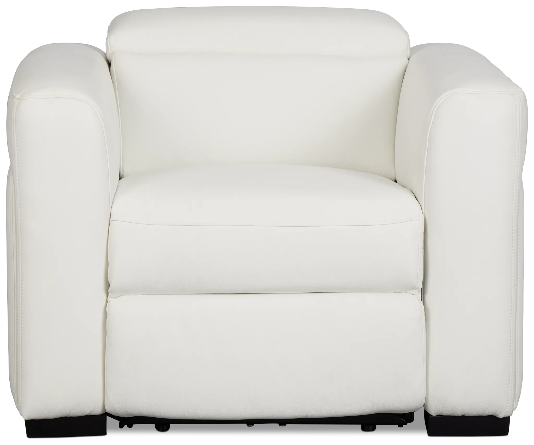 Melody White Micro Power Recliner