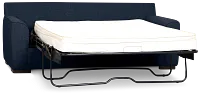 Sinclair Dark Blue Fabric Innerspring Sleeper