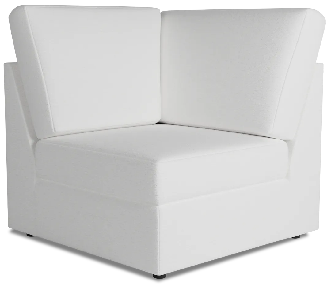 Citymod White Fabric Wedge