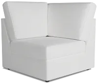 Citymod White Fabric Wedge