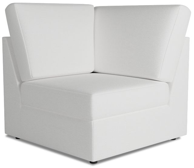 Citymod White Fabric Wedge