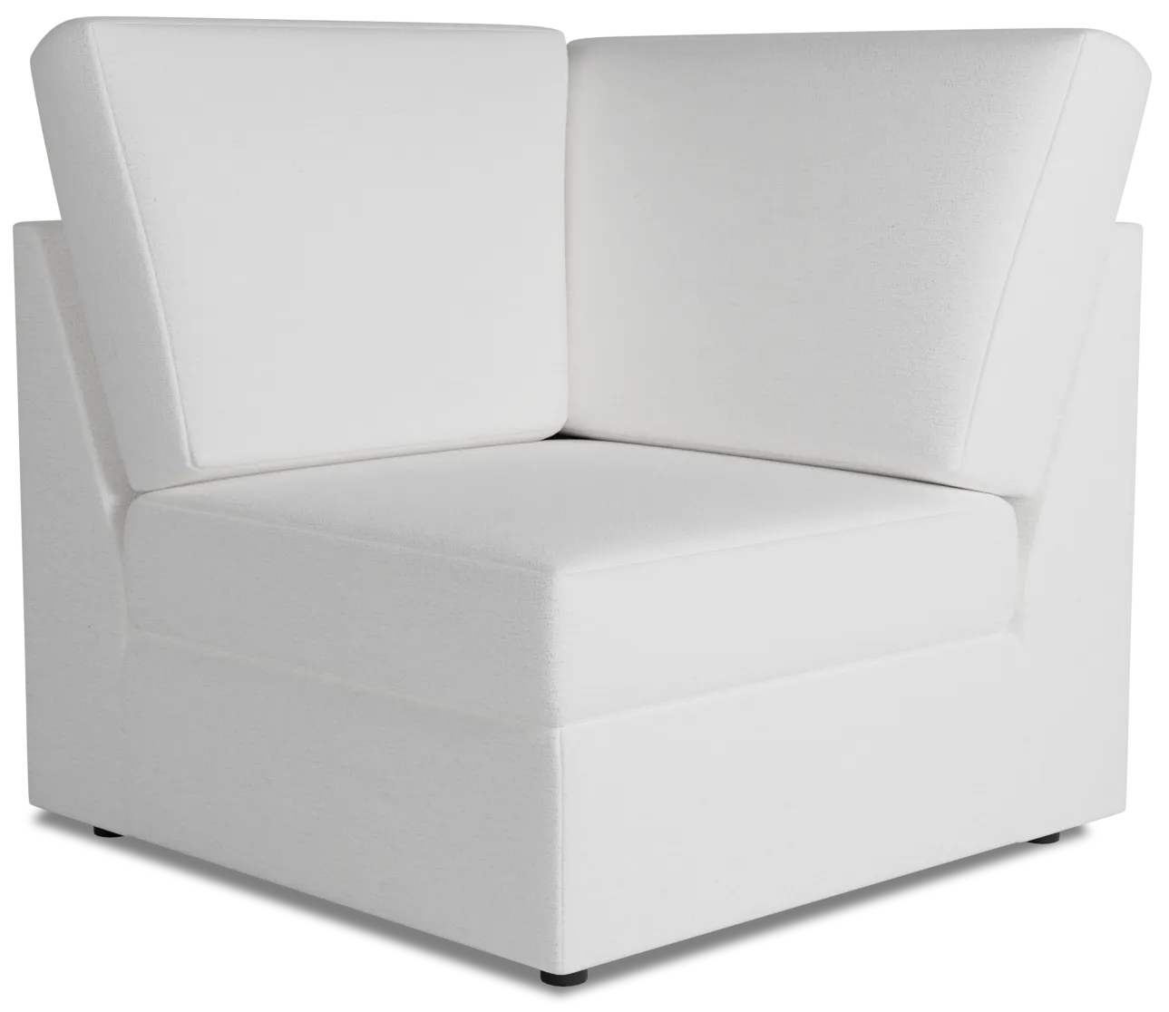 Citymod White Fabric Wedge