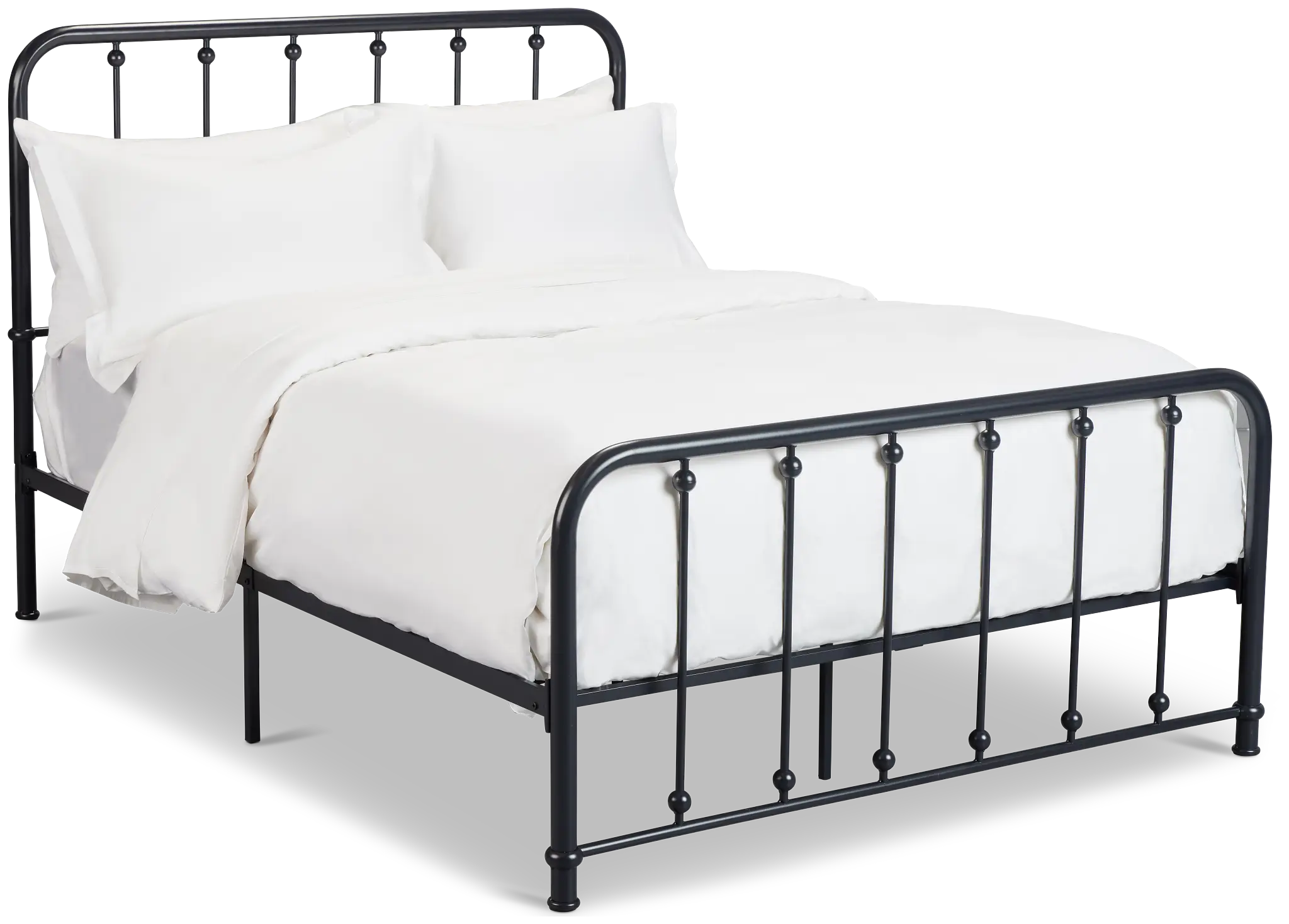 Rory Black Metal Panel Bed Rory Black Metal Panel Bed