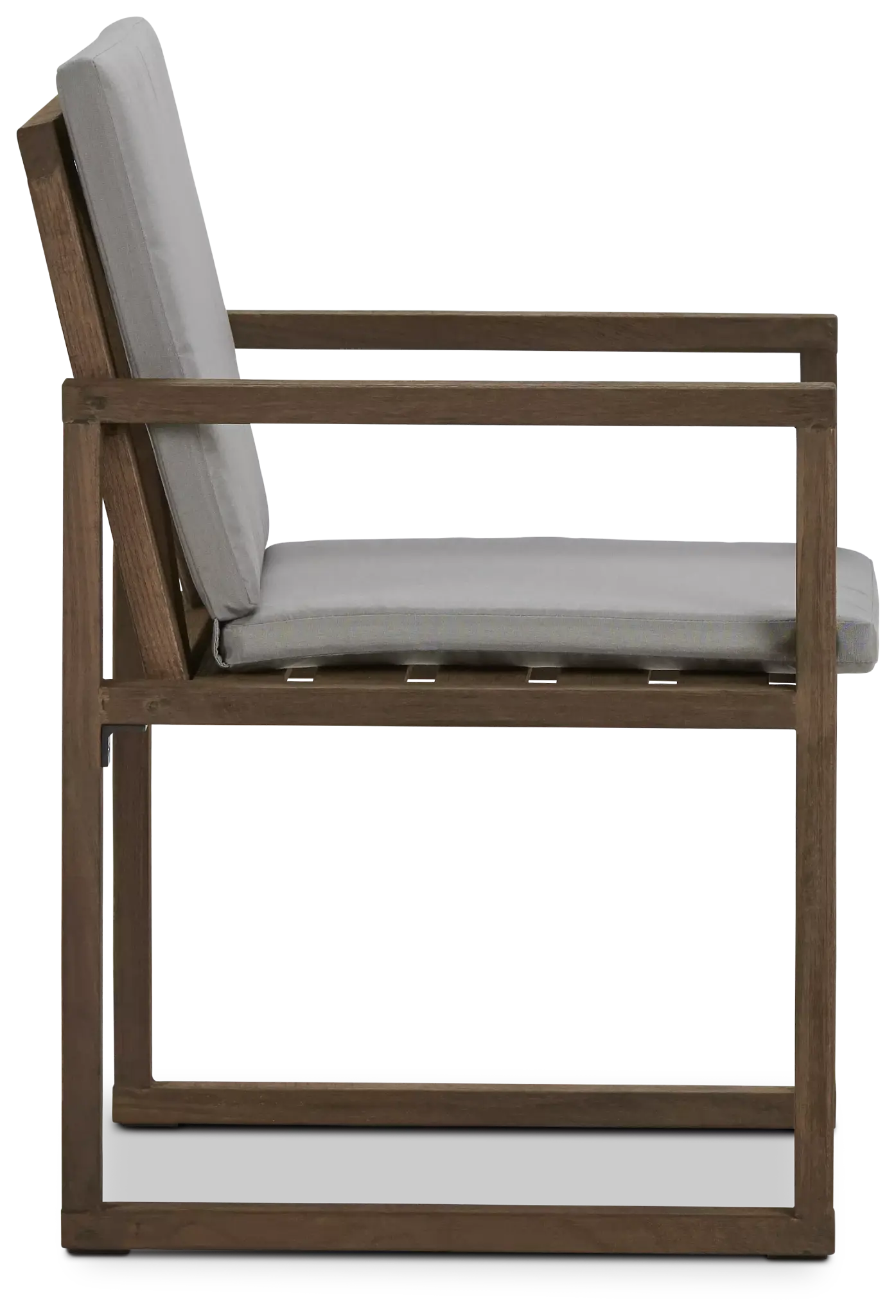 Linear Teak Dk Gray Arm Chair Linear Teak Dk Gray Arm Chair