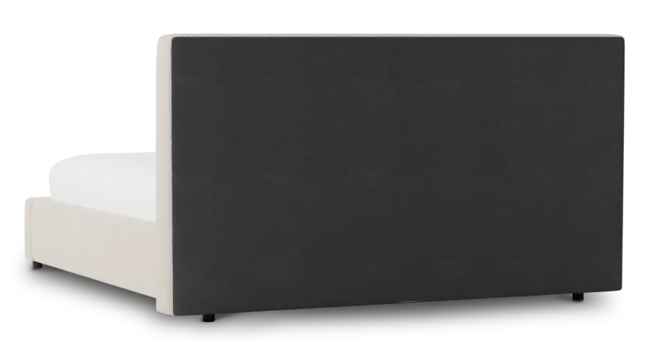 Grayton Revenue Beige 44" Upholstered Platform Bed Grayton Revenue Beige 44" Upholstered Platform Bed