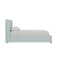 Grayton Elite Light Blue 44" Upholstered Platform Bed