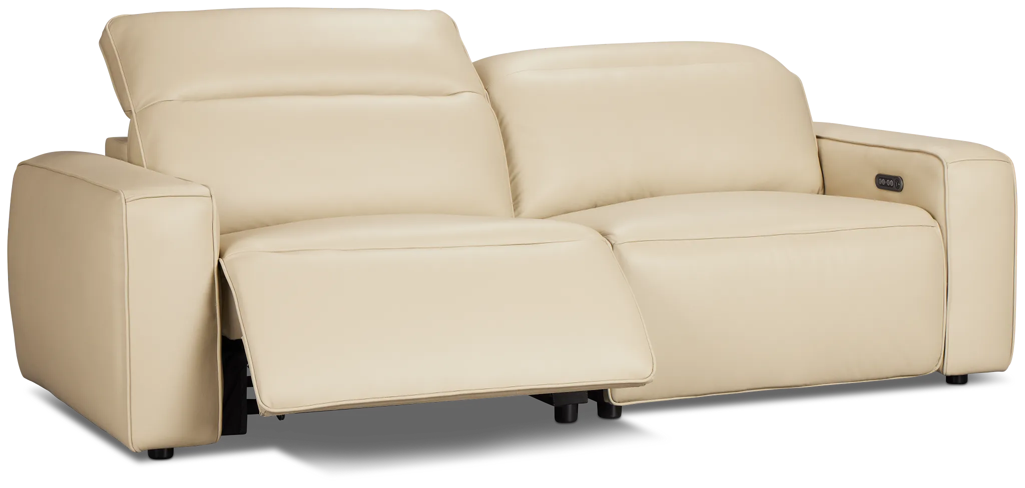 Tidal Beige Lthr/vinyl Power Reclining Sofa