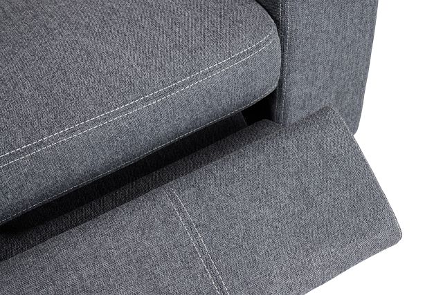 Callum Dark Gray Fabric Power Reclining Sofa