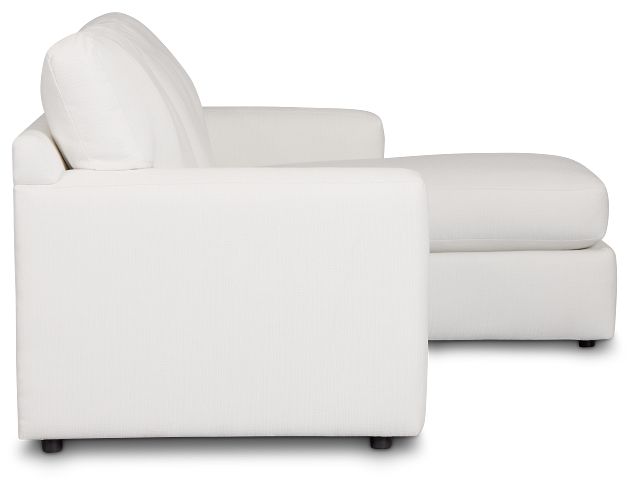 Rhodes White Fabric Right Chaise Sectional