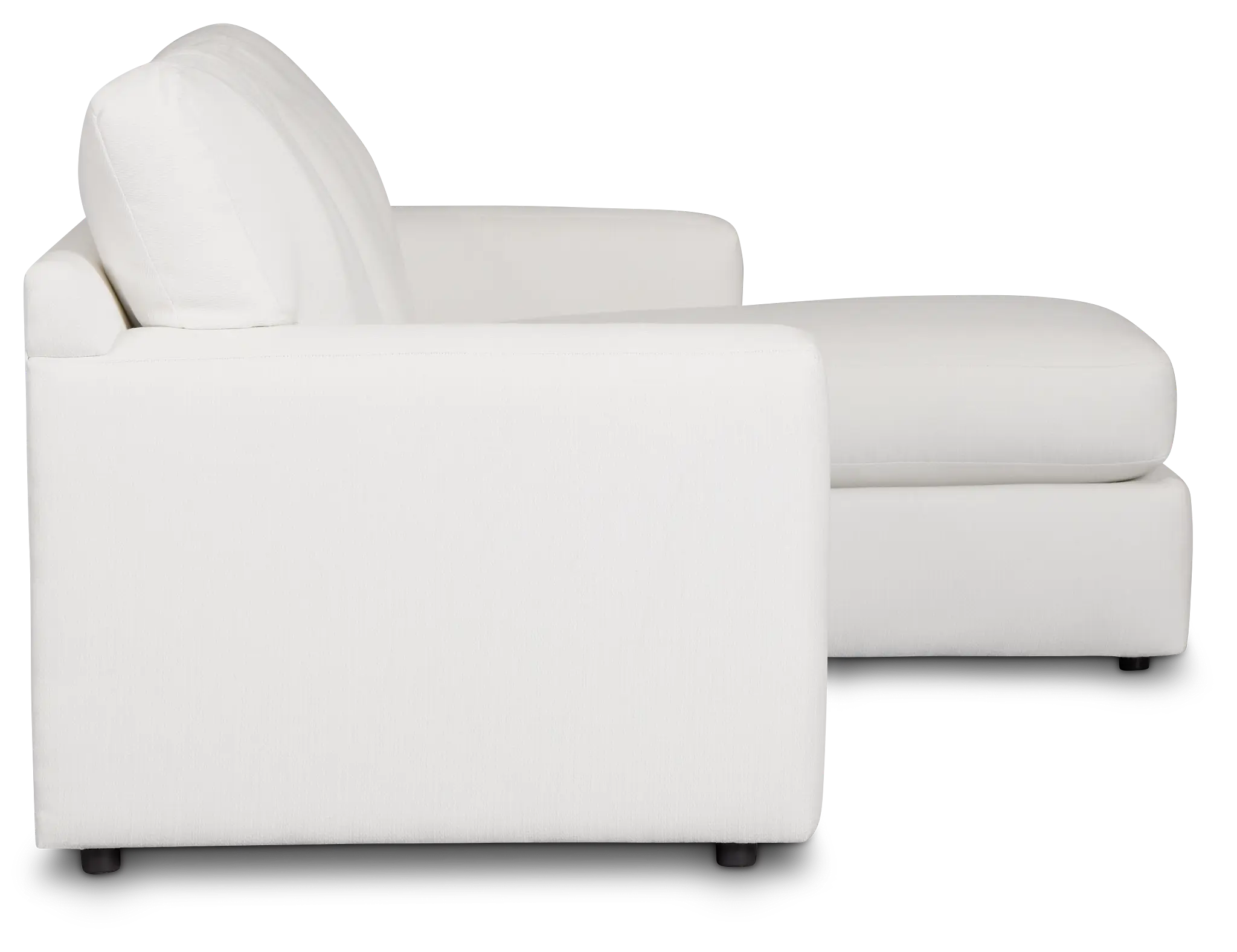 Rhodes White Fabric Right Chaise Sectional Rhodes White Fabric Right Chaise Sectional