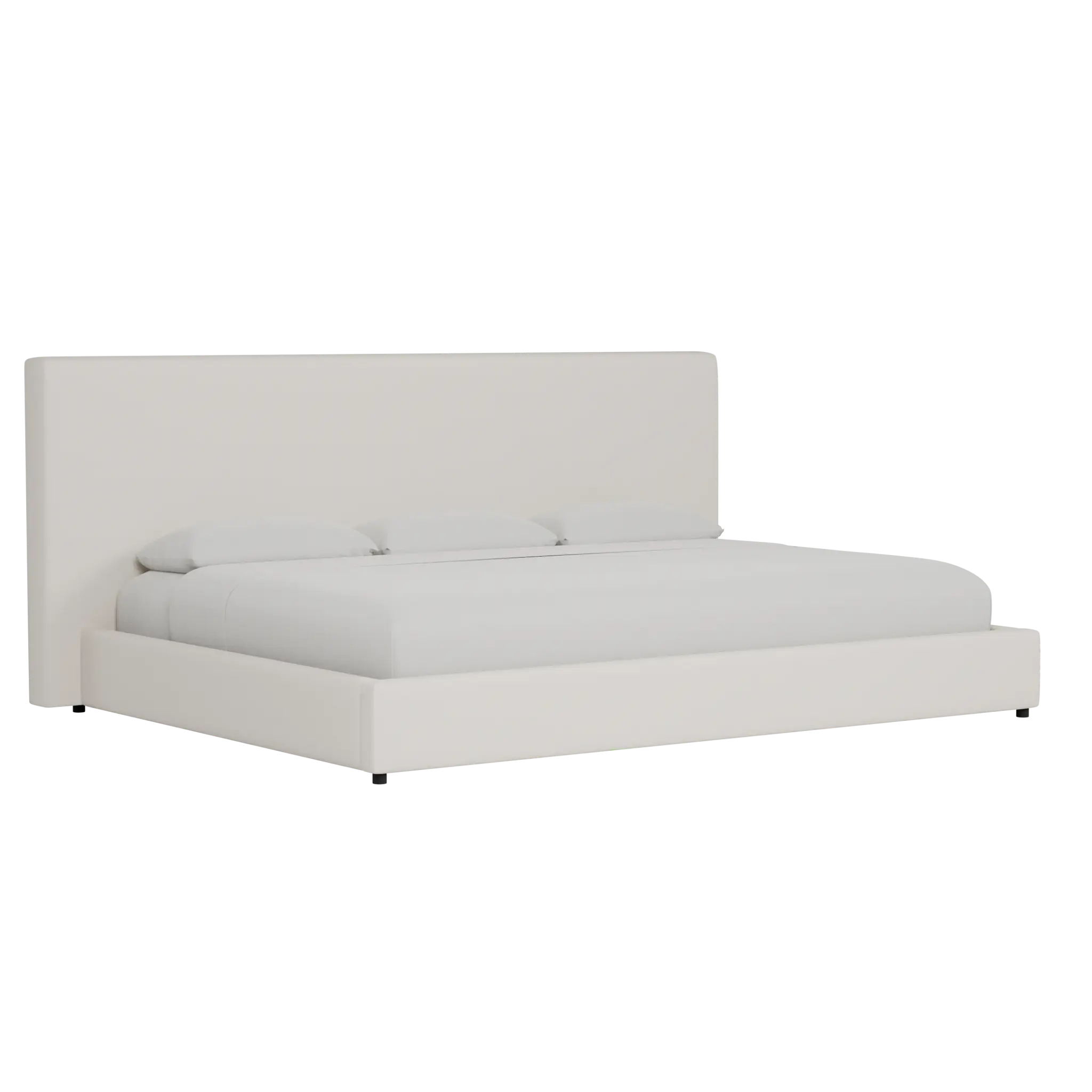Grayton Merino Light Beige 54" Upholstered Platform Bed Grayton Merino Light Beige 54" Upholstered Platform Bed