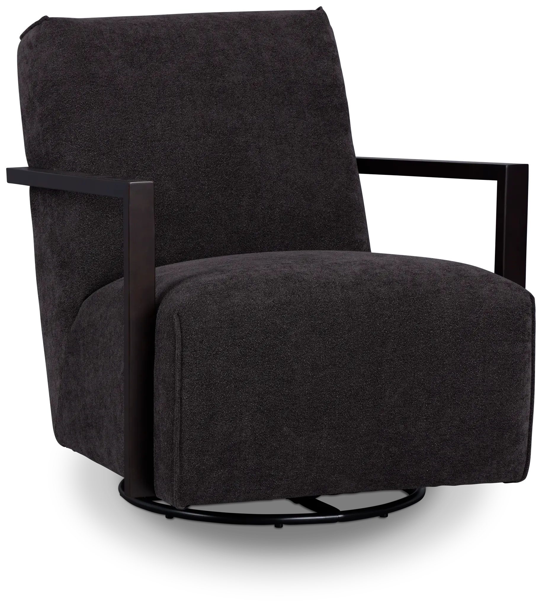 Lucas Dark Gray Fabric Swivel Rocker Glider Lucas Dark Gray Fabric Swivel Rocker Glider